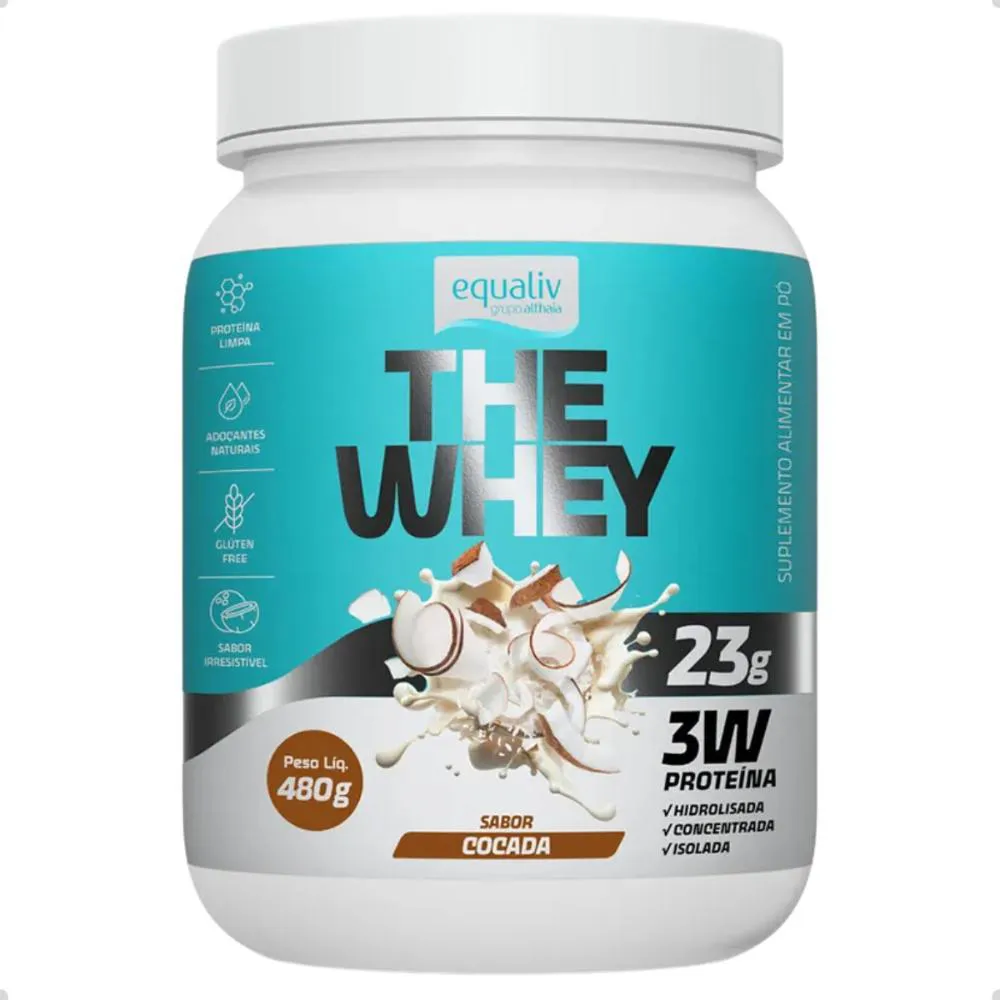 THE WHEY PROTEIN 3W 23G DE PROTEINA 480G EQUALIV Cocada