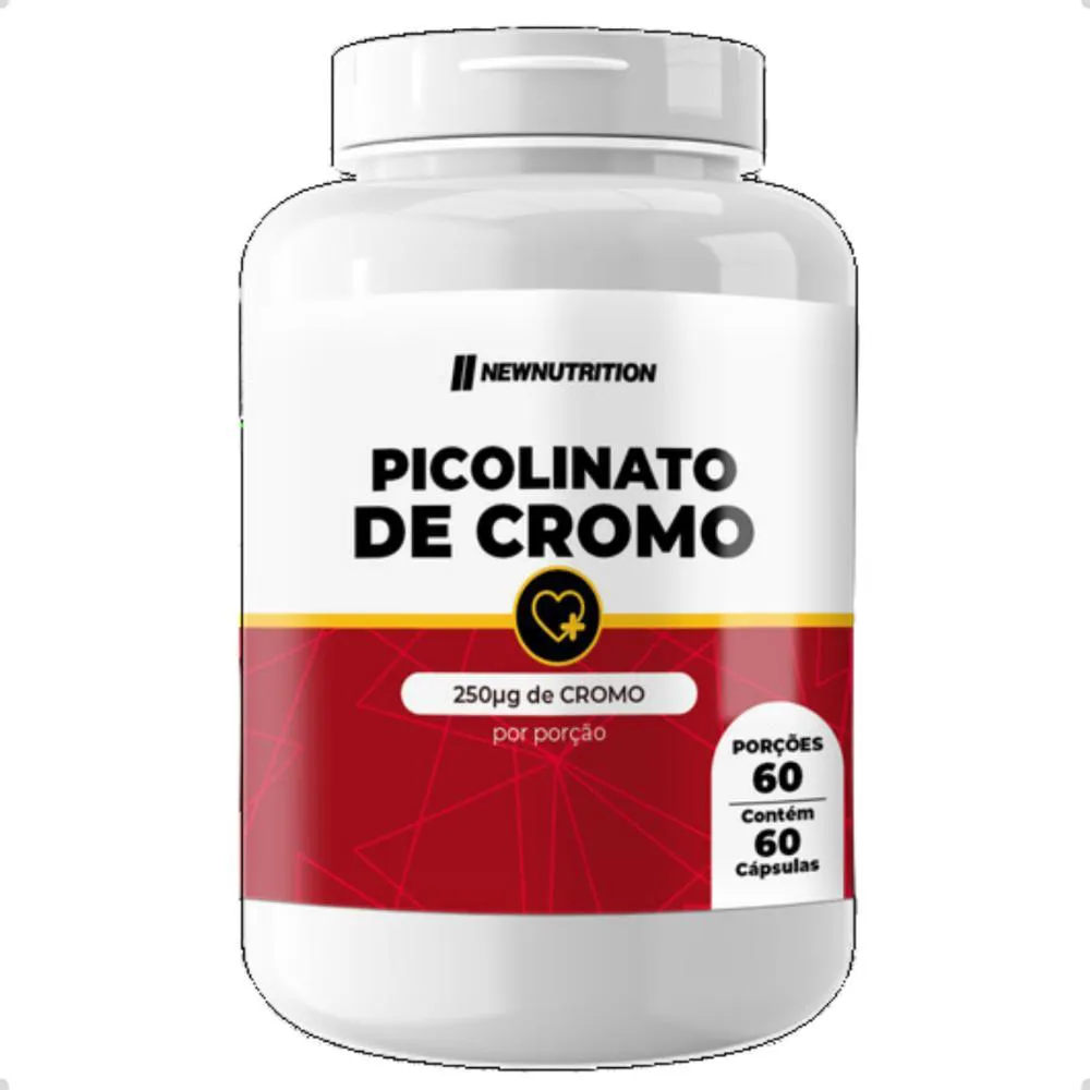 PICOLINATO DE CROMO 250UG 60 CAPSULAS NEW NUTRITION Natural
