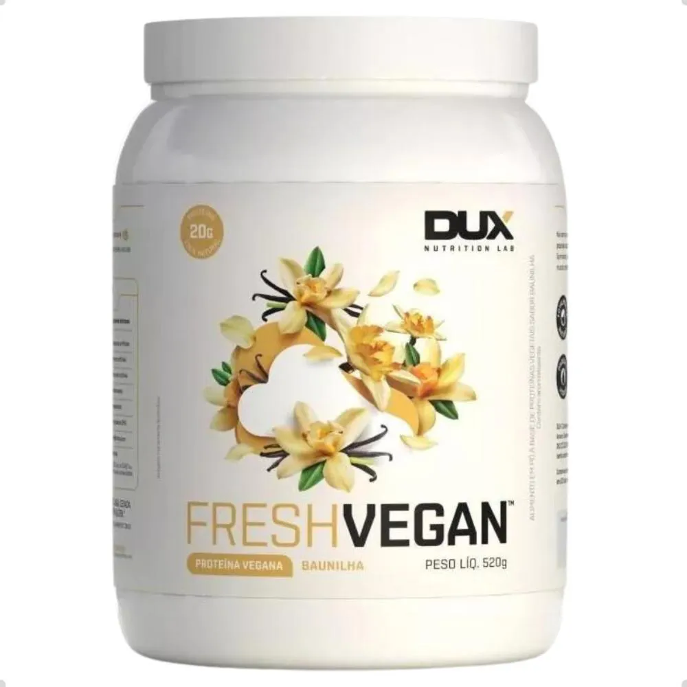 FRESH VEGAN PROTEIN 100% NATURAL 520G DUX NUTRITION Baunilha