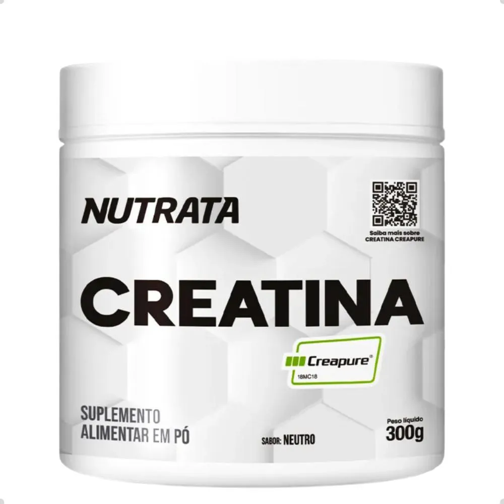 CREATINA CREAPURE 100% MONOHIDRATADA 300G NUTRATA Neutro