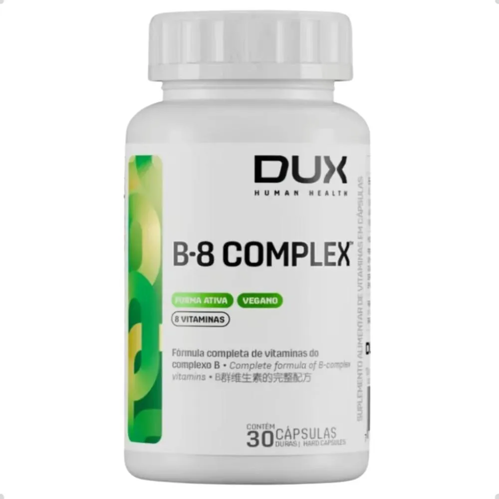 B 8 COMPLEX VITAMINA B 30 CAPSULAS DUX NUTRITION Natural