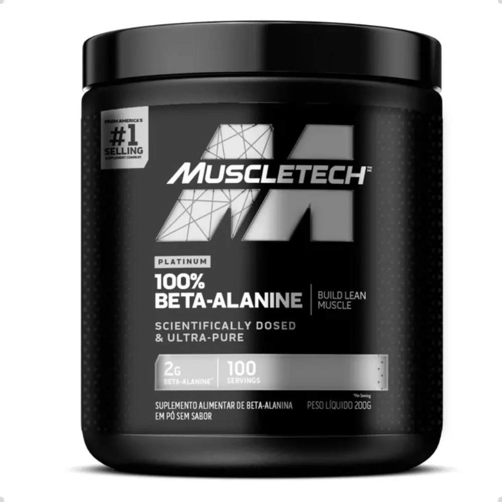 BETA ALANINA 100% PURE PLATINUM 200G MUSCLETECH Natural