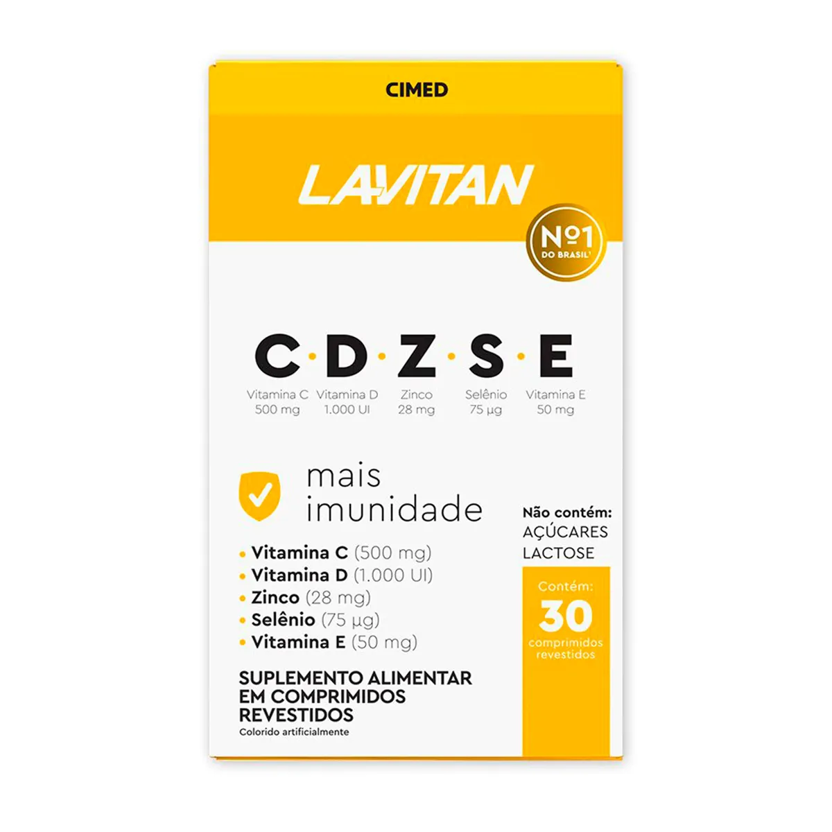 Polivitamínico Lavitan CDZSE +Imunidade 30 comprimidos