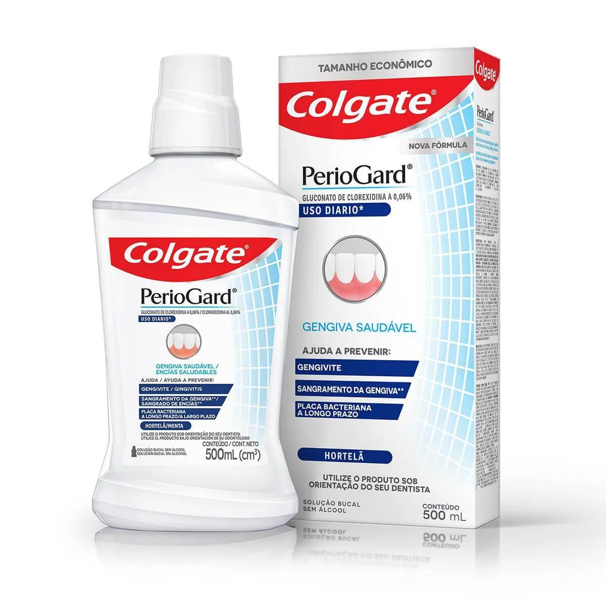 Enxaguante Antisséptico Bucal Colgate PerioGard Gengiva Saudável Sem Álcool 500ml