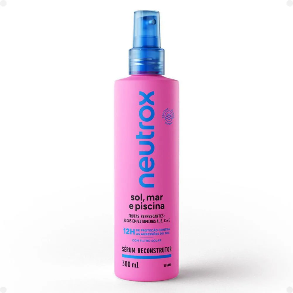 SPRAY SéRUM RECONSTRUTOR NEUTROX SOL, MAR E PISCINA 300ML