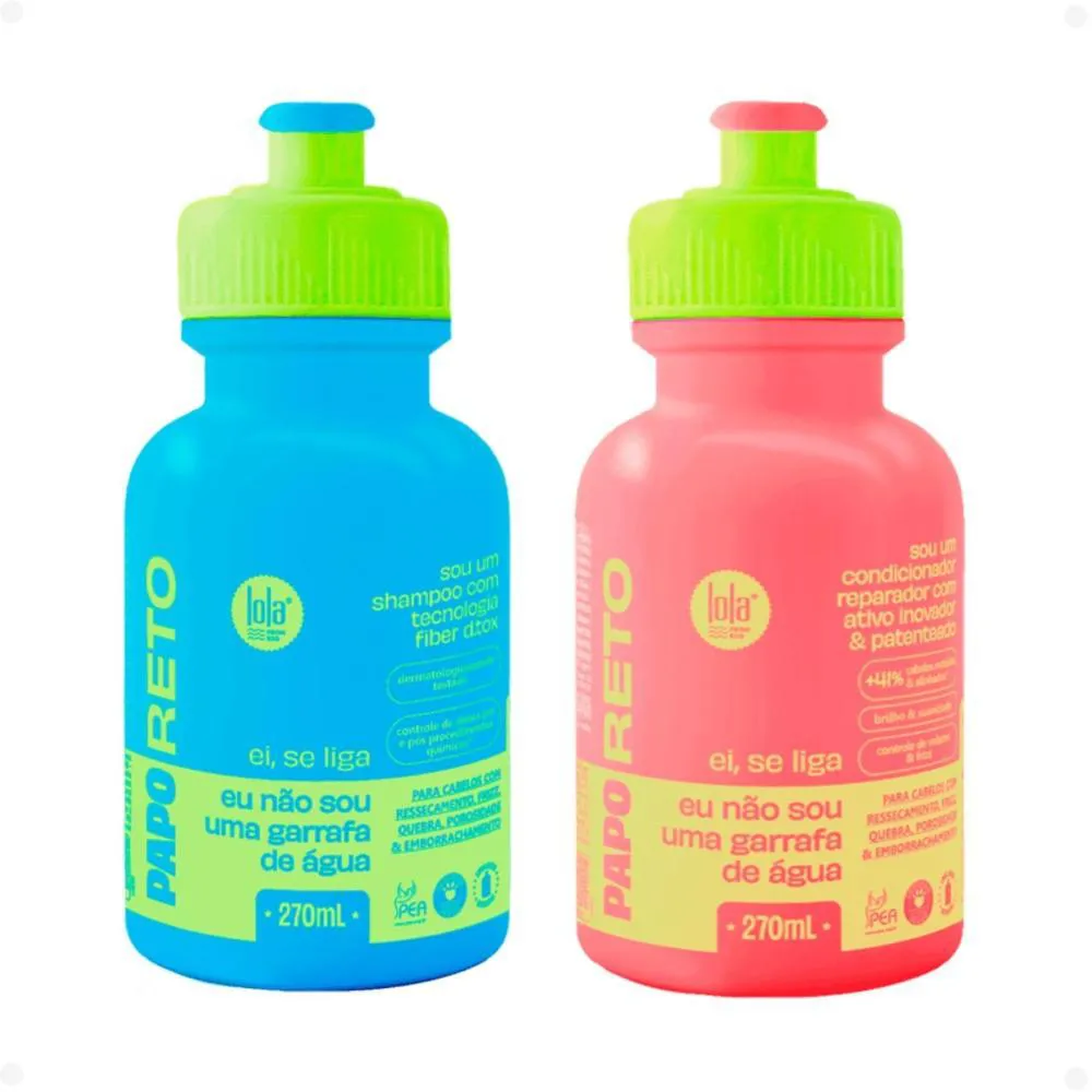 KIT LOLA FROM RIO PAPO RETO: SHAMPOO E CONDICIONADOR 270ML