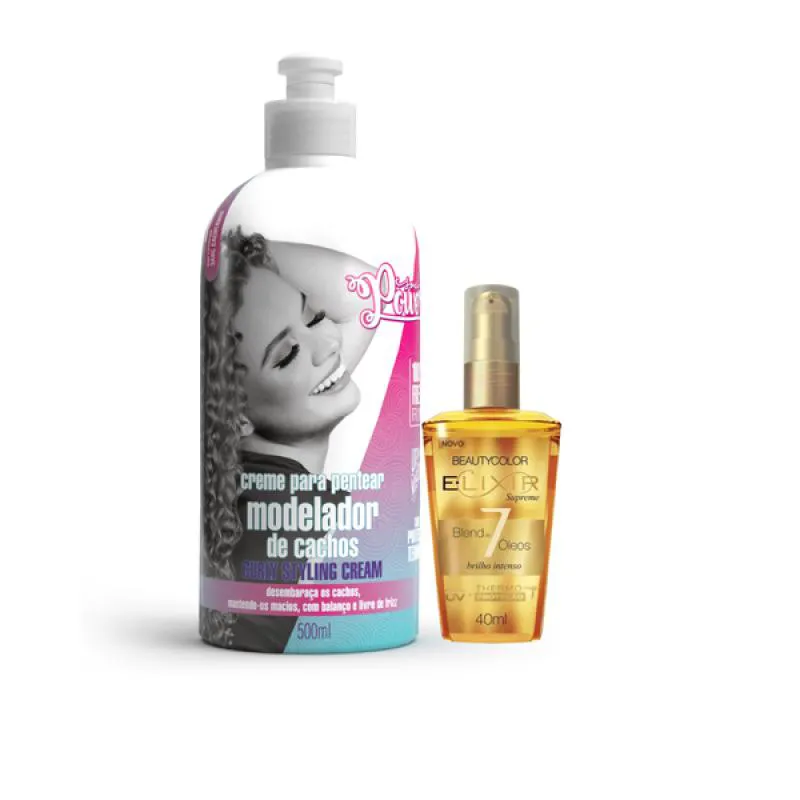 SOUL POWER CURLY STYLING CREME PENTEAR 500ML + ELIXIR ÓLEO