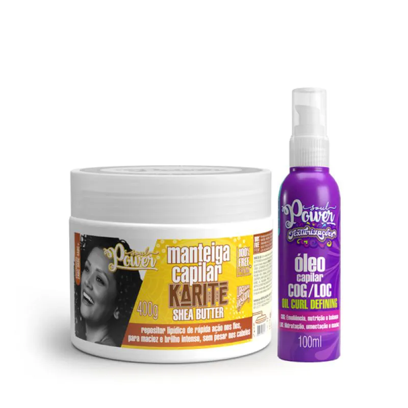 SOUL POWER KARITE SHEA MASCARA + TEXTURIZAçõES ÓLEO