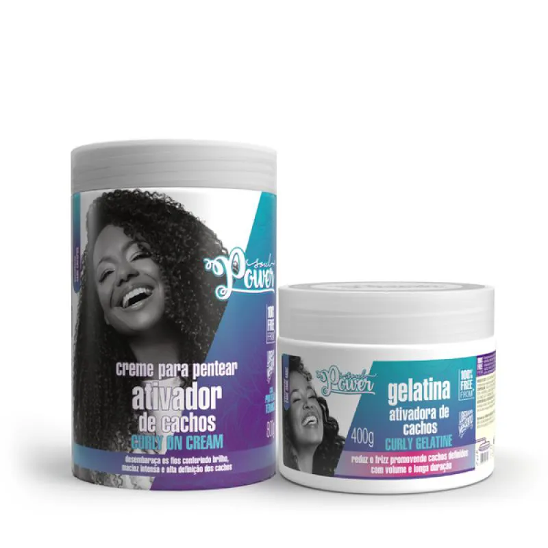 SOUL POWER CURLY ON CREME PENTEAR 800ML + GELATINA