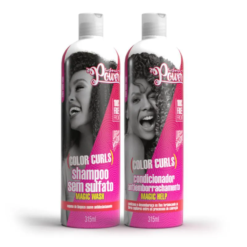 SOUL POWER COLOR CURLS SHAMPOO + CONDICIONADOR