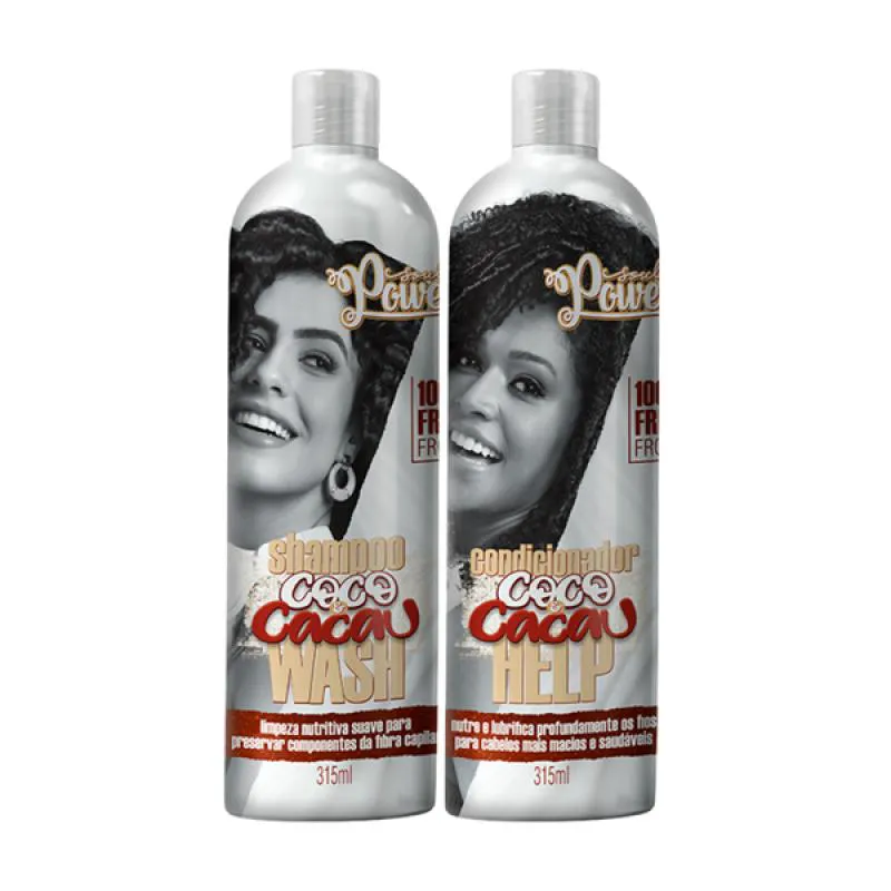 SOUL POWER COCO E CACAU SHAMPOO + CONDICIONADOR
