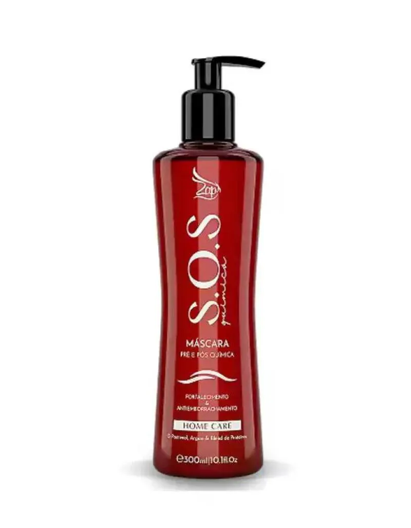 MáSCARA PRé E PóS QUíMICA  - S.O.S QUíMICA ZAP COSMéTICOS - 300ML