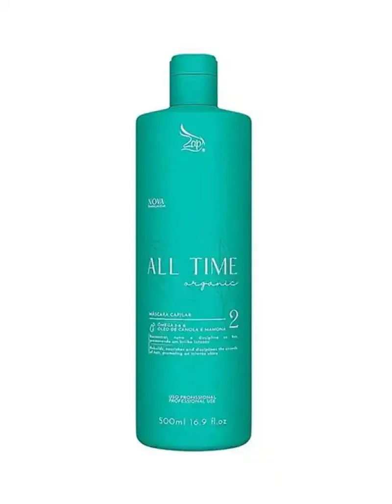 MáSCARA STEP 2 ALL TIME ORGANIC ZAP COSMéTICOS - 500ML
