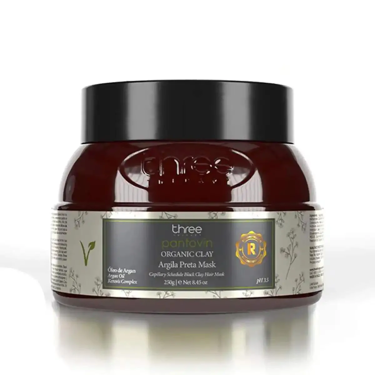 MáSCARA ORGâNICA CLAY ARGILA PRETA PANTOVIN 250G