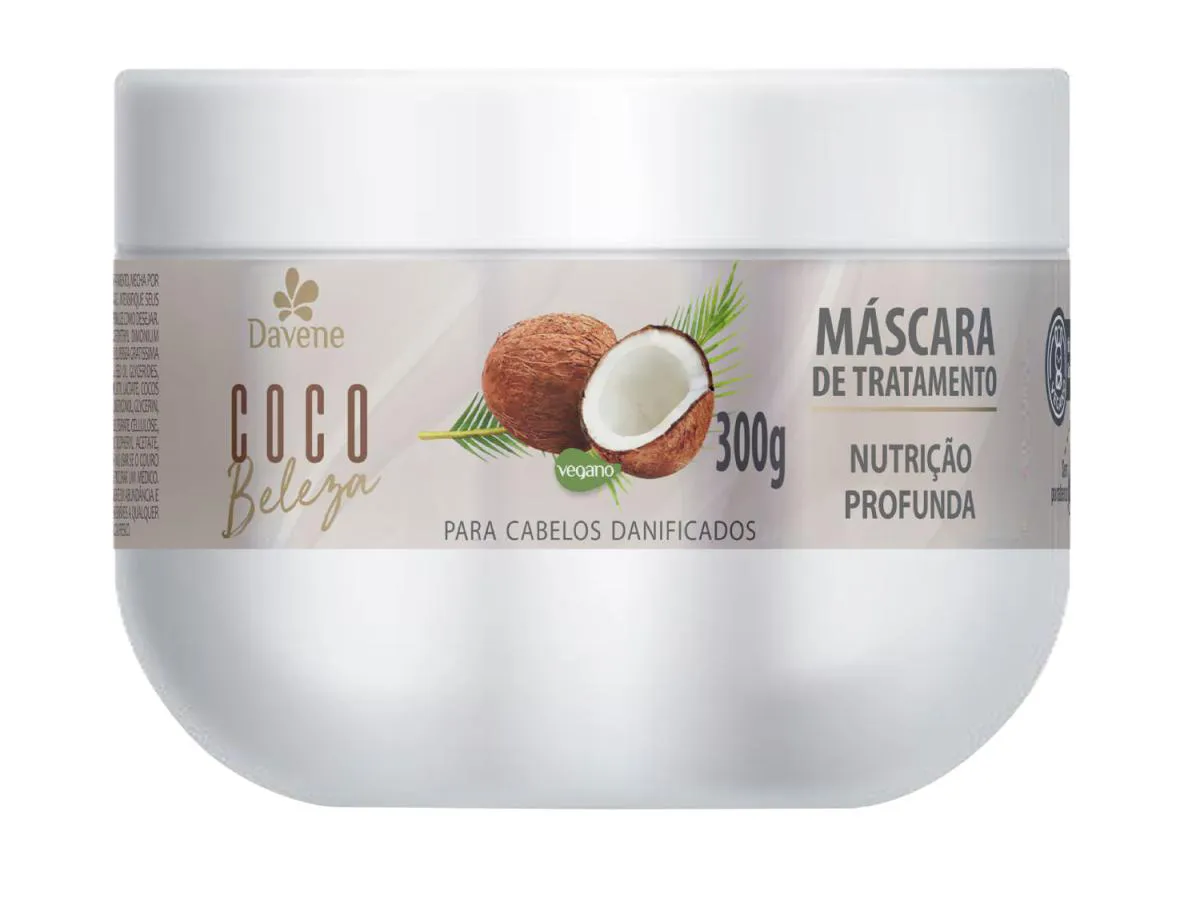 MáSCARA DE TRATAMENTO COCO BELEZA 300G