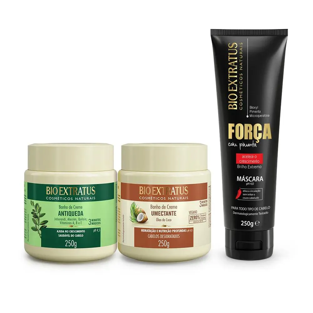 CRONOGRAMA BIO EXTRATUS FORçA E CRESCIMENTO CAPILAR 250G
