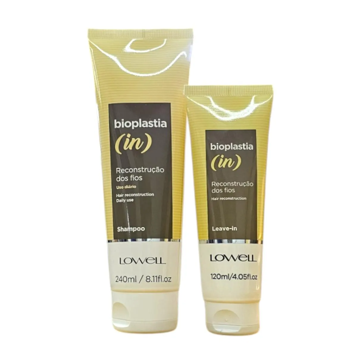 KIT LOWELL BIOPLASTIA (IN) - SHAMPOO 240ML + LEAVE-IN 120ML