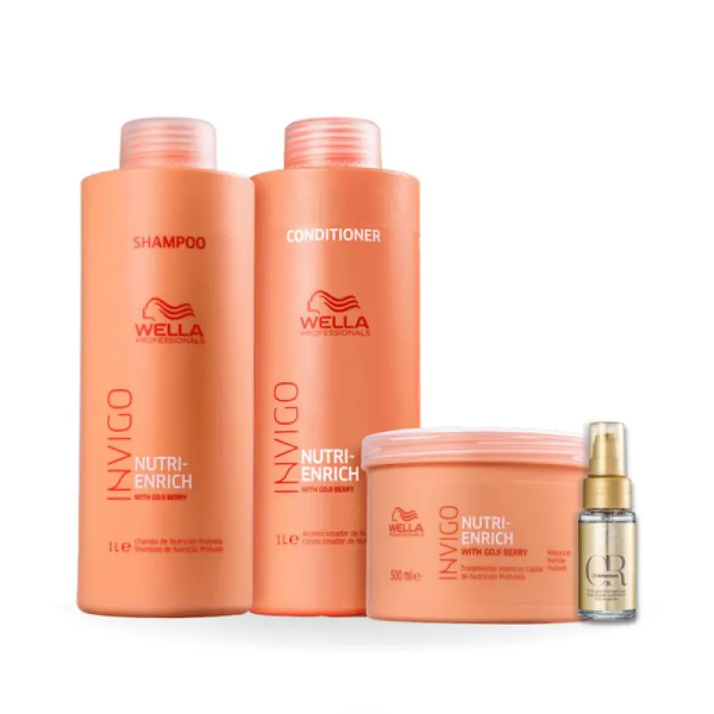 WELLA NUTRI-ENRICH KIT COMPLETO SALãO + ÓLEO 30ML