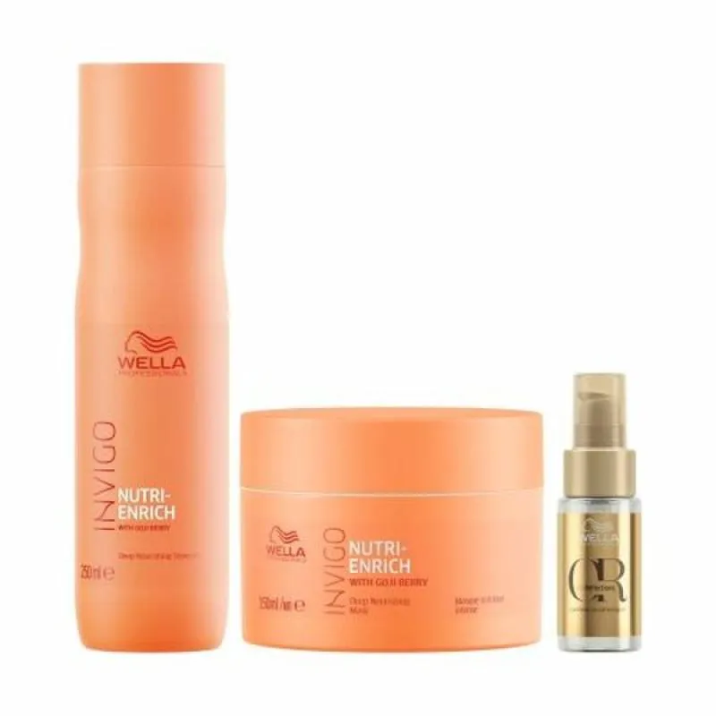 WELLA NUTRI-ENRICH DUO TRATAMENTO HOME CARE + ÓLEO 30ML
