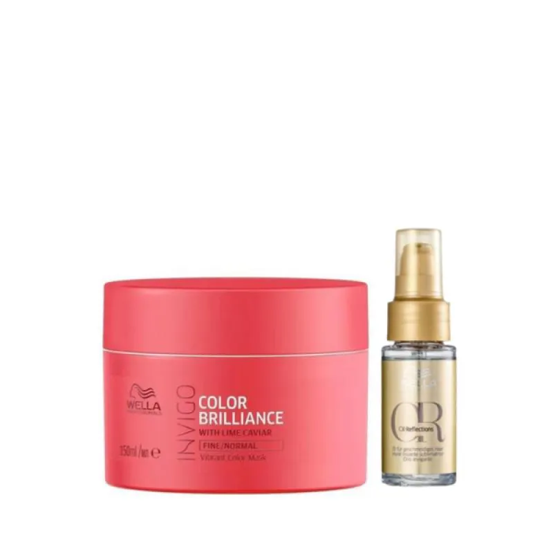 WELLA COLOR BRILLIANCE MASCARA 150ML + ÓLEO 30ML