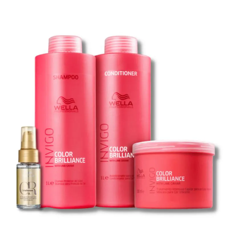 WELLA COLOR BRILLIANCE KIT COMPLETO SALãO + ÓLEO 30ML