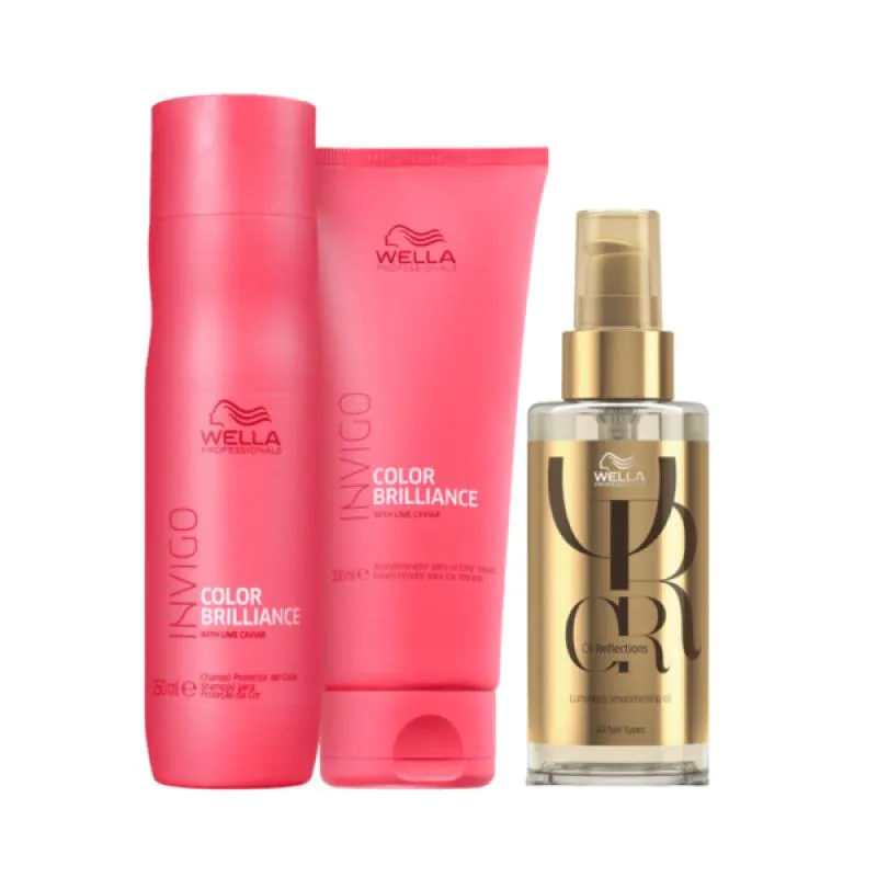 WELLA COLOR BRILLIANCE DUO HOME CARE + ÓLEO 100ML