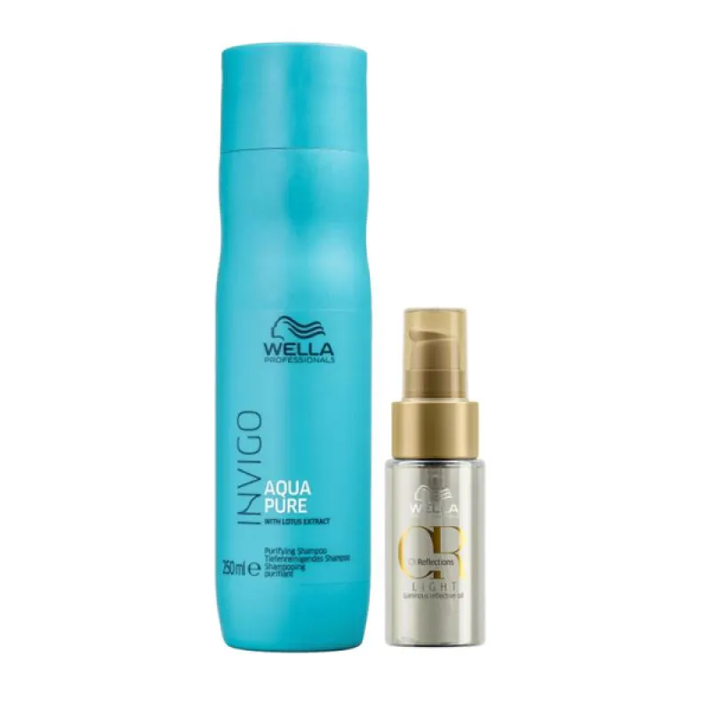 WELLA ACQUA PURE SHAMPOO 250ML + ÓLEO LIGHT 30ML
