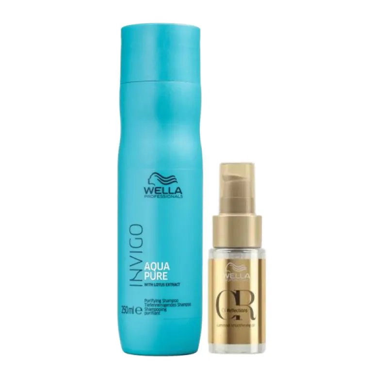 WELLA ACQUA PURE SHAMPOO 250ML + ÓLEO 30ML