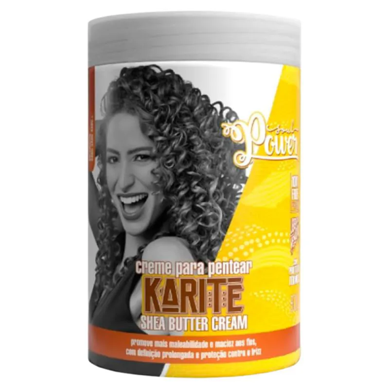 SOUL POWER KARITE SHEA BUTTER CREME PARA PENTEAR 800ML