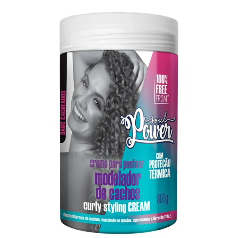SOUL POWER CURLY STYLING CREAM CREME PARA PENTEAR 800ML