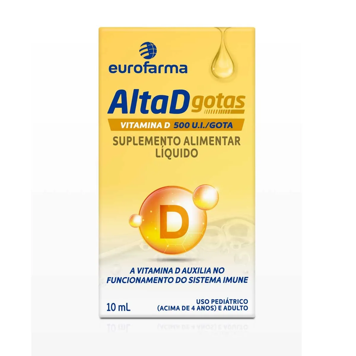 Vitamina D 500UI Alta D Gotas 10ml