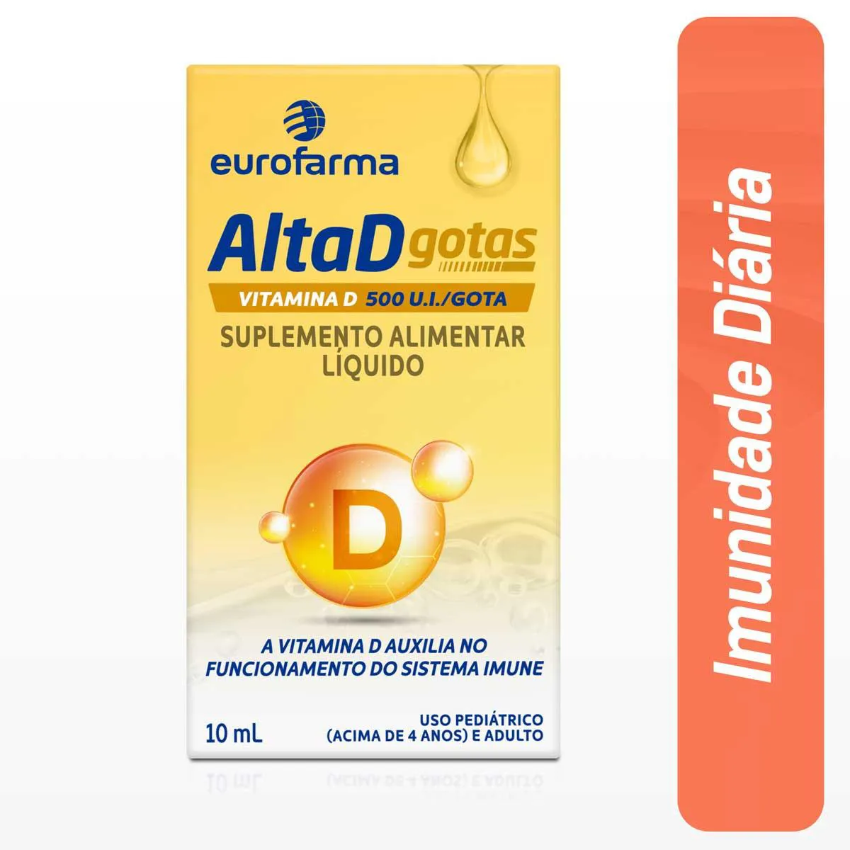Vitamina D Alta D 500UI Gotas: preço, benefícios e onde comprar | Drogasil