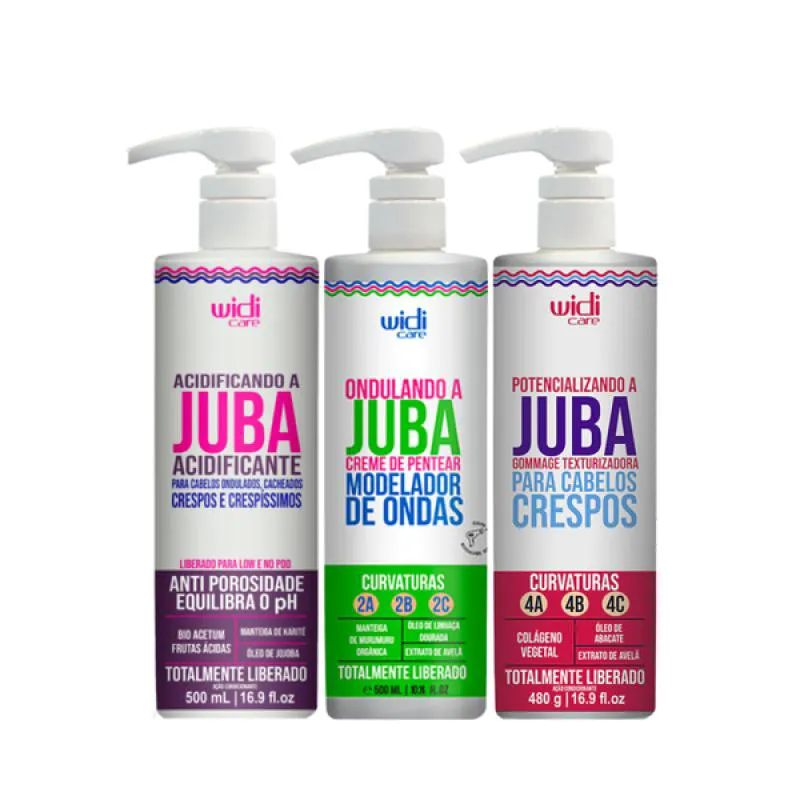 WIDI JUBA ACIDIFICANTE + MODELADOR ONDAS + GOMMAGE TEXTURIZADOR