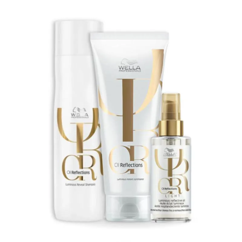 WELLA OIL REFLECTIONS DUO HOME CARE + ÓLEO LIGHT 100ML