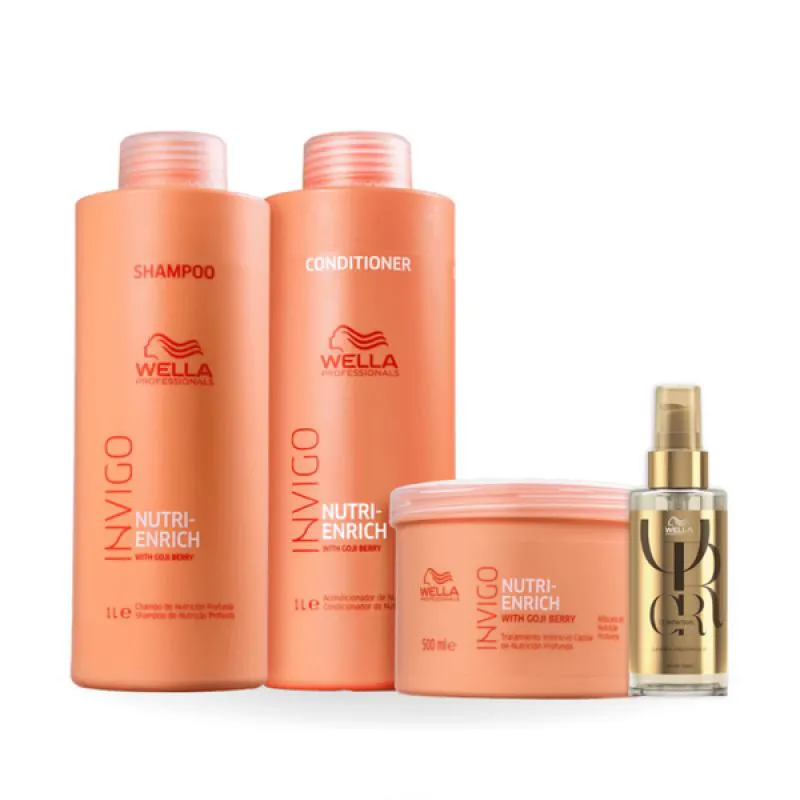WELLA NUTRI-ENRICH KIT COMPLETO SALãO + ÓLEO 100ML