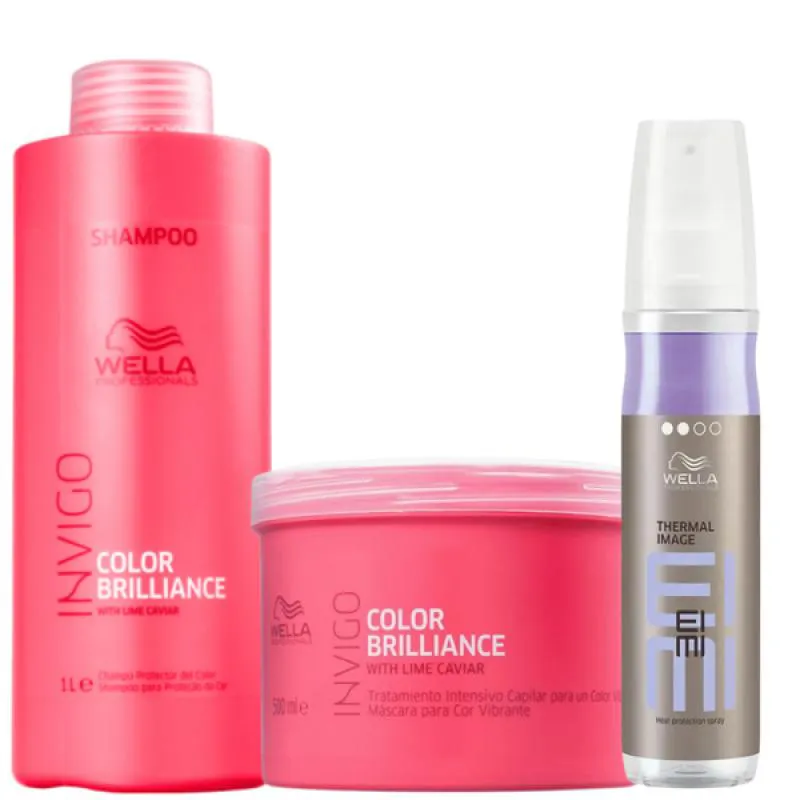 WELLA COLOR BRILLIANCE DUO TRATAMENTO SALãO + THERMAL IMAGE 150ML