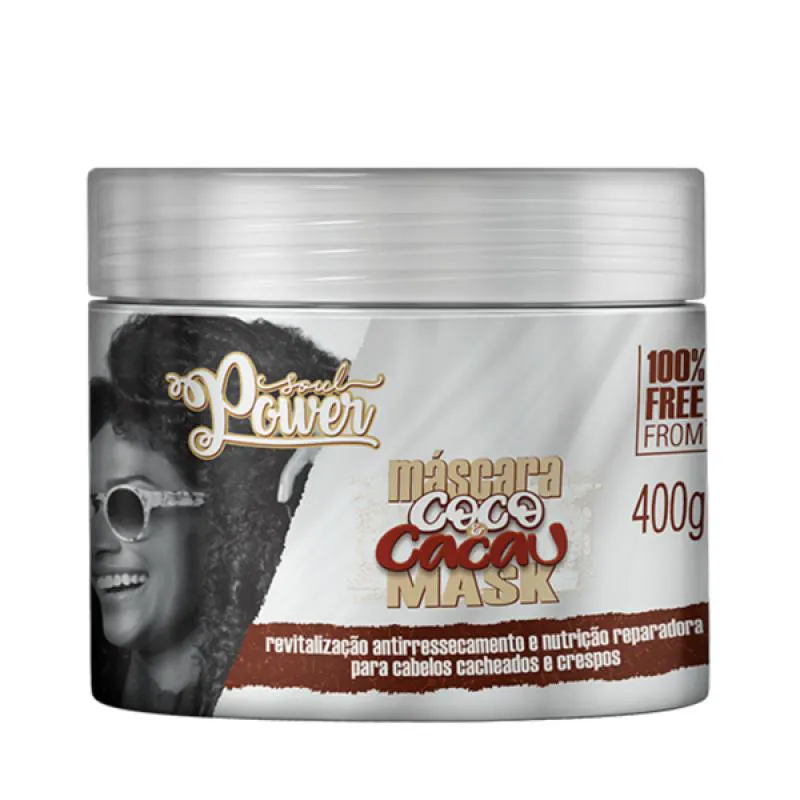 SOUL POWER COCO E CACAU MASCARA 400G