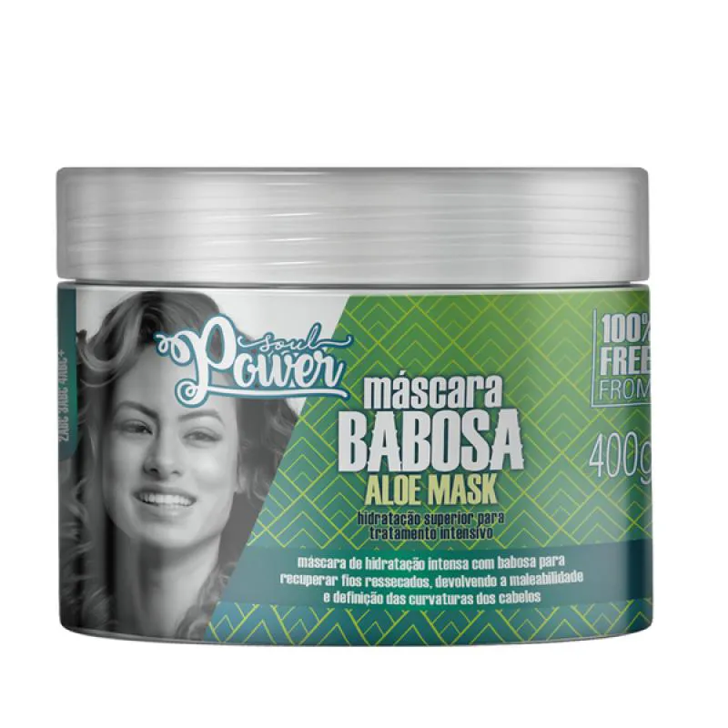 SOUL POWER BABOSA ALOE MASCARA 400G