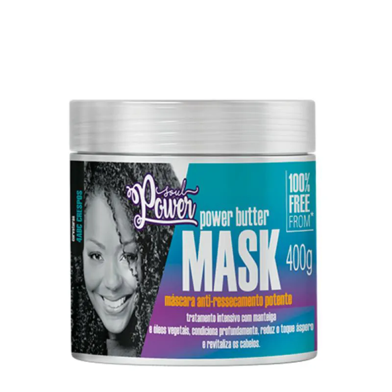 POWER BUTTER MASK MASCARA ANTI RESSECAMENTO 400G SOUL POWER