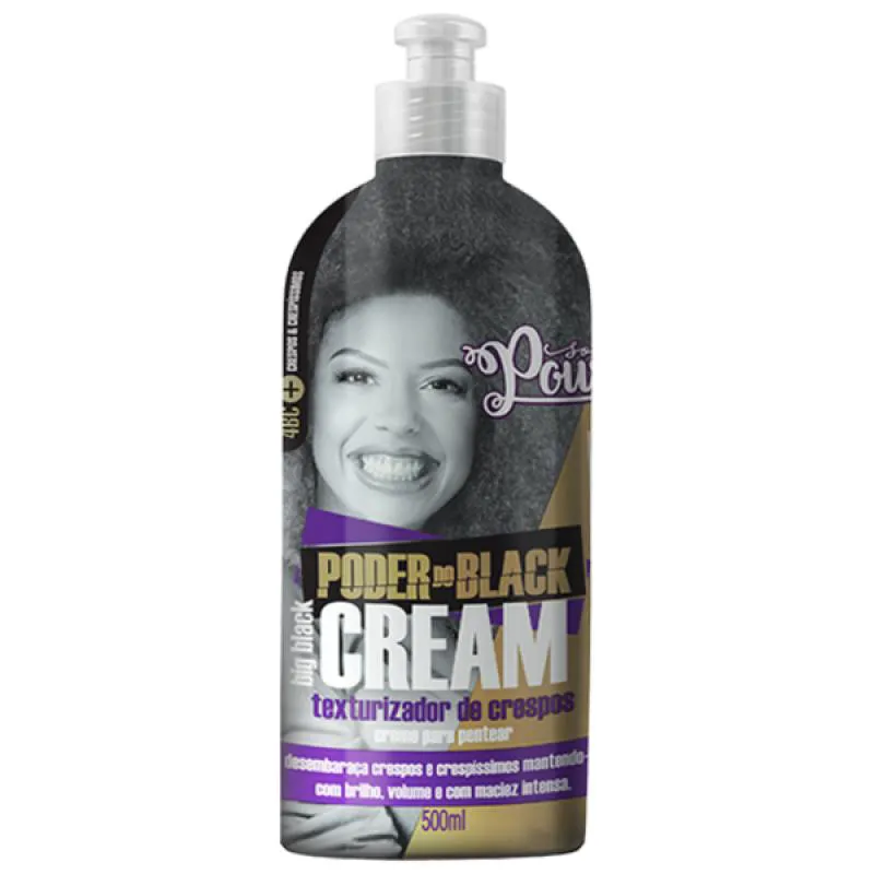 PODER DO BLACK CREAM TEXTURIZADOR DE CRESPOS 500ML SOUL POWER