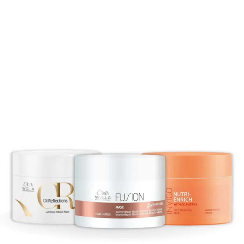 KIT WELLA CRONOGRAMA FUSION 150ML + ENRICH 150ML + OIL 150ML