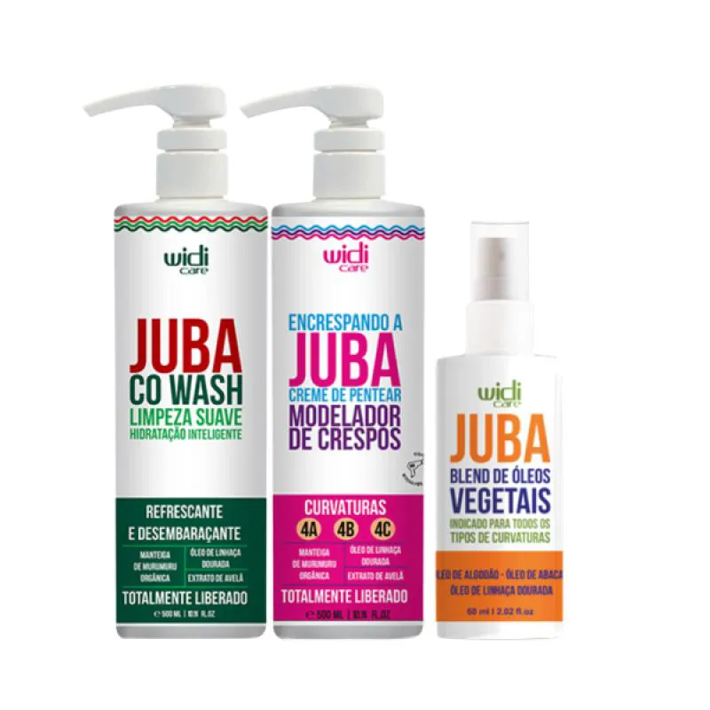 KIT JUBA CO-WASH 500ML + CPP CRESPOS 500ML + BLEND DE ÓLEOS 60ML