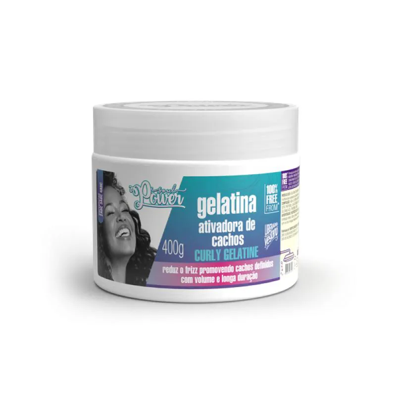 GELATINA ATIVADORA DE CACHOS CURLY GELATINE 400G SOUL POWER