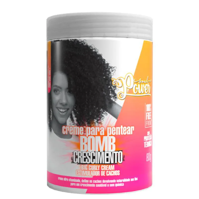 CURLY CREAM BOMB ESTIMULADOR DE CACHOS 800G SOUL POWER