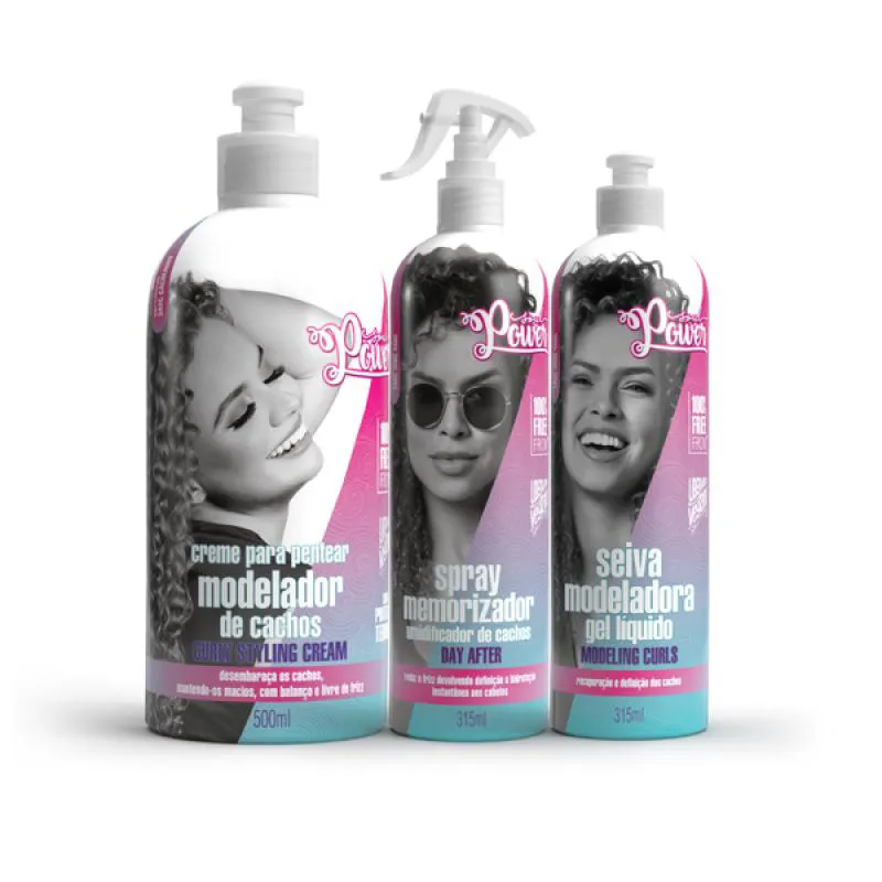 SOUL POWER CURLY STYLING CREME PENTEAR 500ML + DAY AFTER + SEIVA GEL
