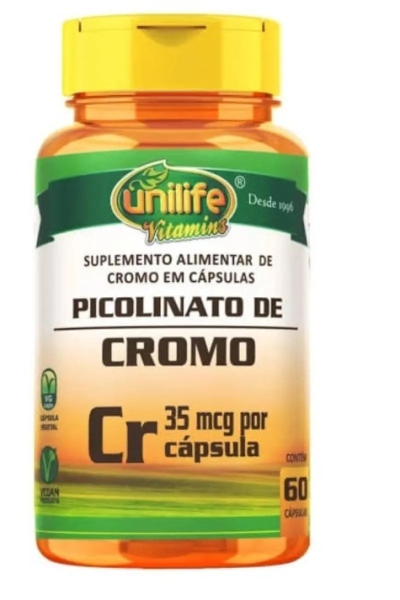 PICOLINATO DE CROMO 60 CáPSULAS 500 MG UNILIFE