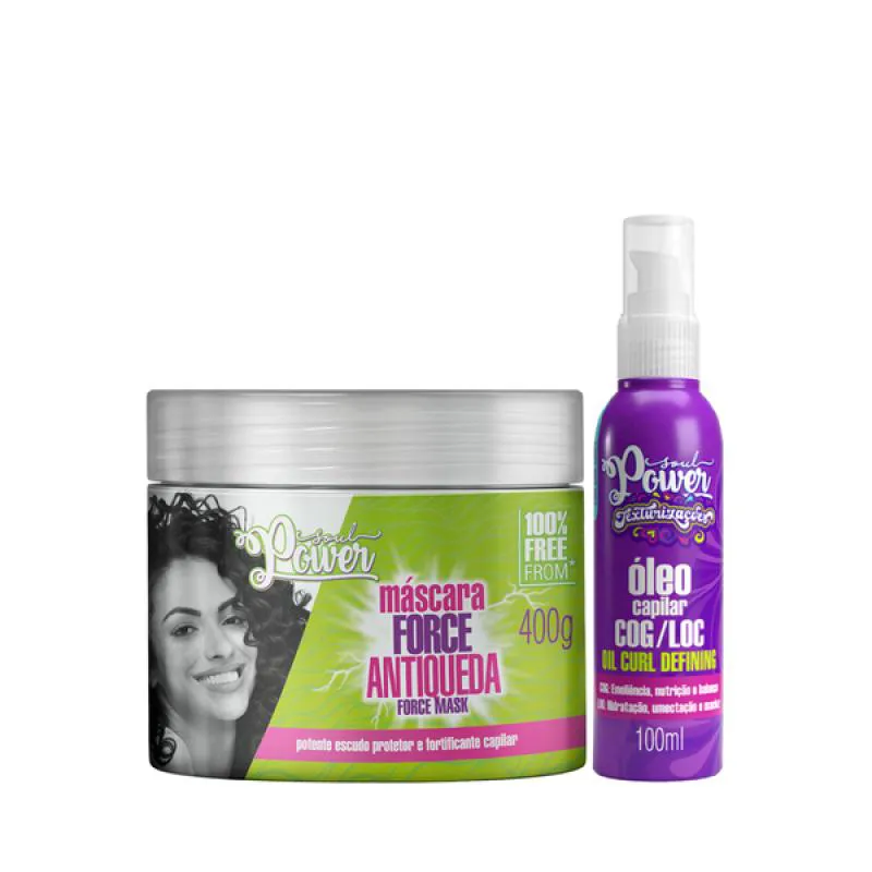 SOUL POWER FORCE HAIR ANTIQUEDA MASCARA + TEXTURIZAçõES ÓLEO