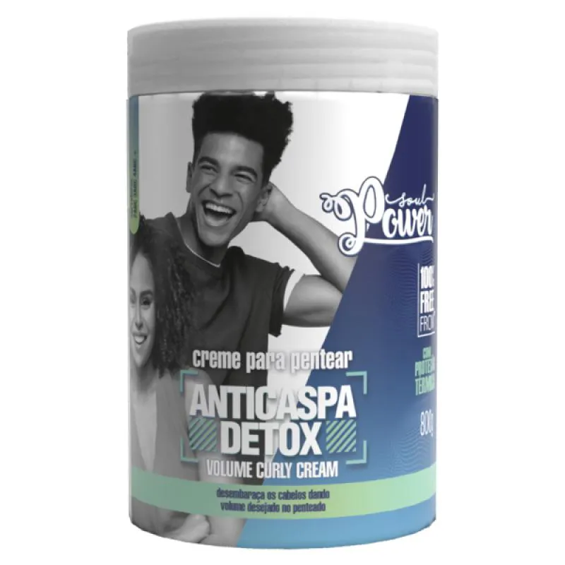 SOUL POWER DETOX ANTICASPA POWER CREME PARA PENTEAR 800ML