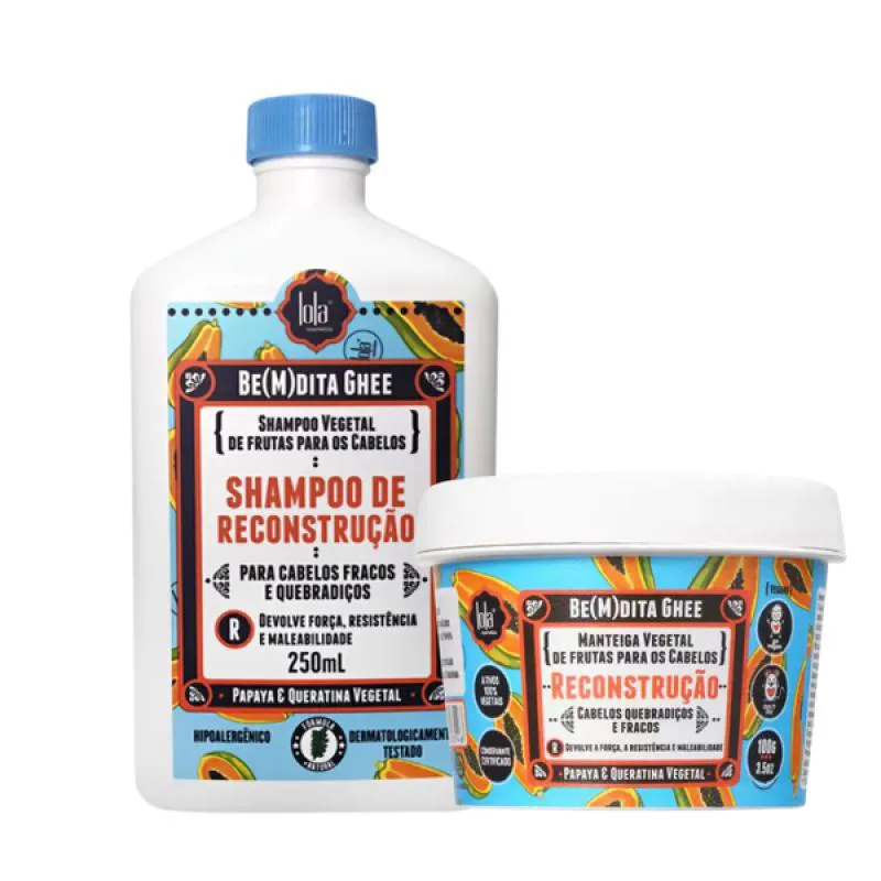 LOLA BEMDITA GHEE RECONSTRUçãO SHAMPOO + MASCARA 100ML