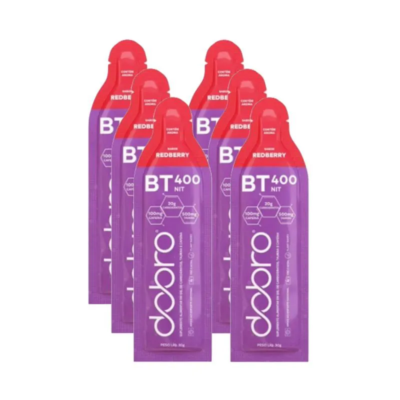 KIT 6X: BT NITRATO REDBERRY COM CAFEíNA GEL DOBRO 30G